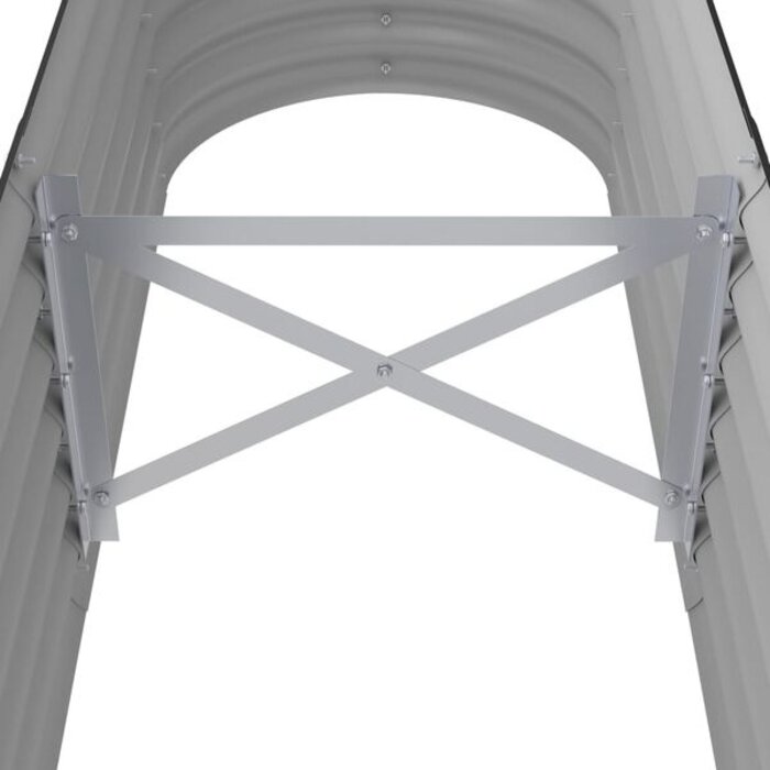 Vidaxl Großer Pflanzkübel aus Stahl 152x40x36cm - Anthrazit - bis zu 34% Rabatt