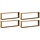 4er Set Wandregal-Würfel Artisan Eiche 100cm - bis zu 29% Rabatt sparen