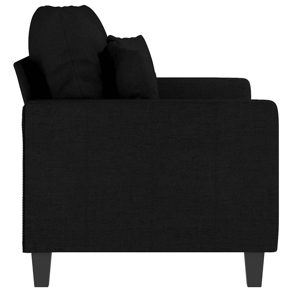 Vidaxl Modernes 2-Sitzer Sofa 120 cm Schwarz - Jetzt bis zu 30% günstiger