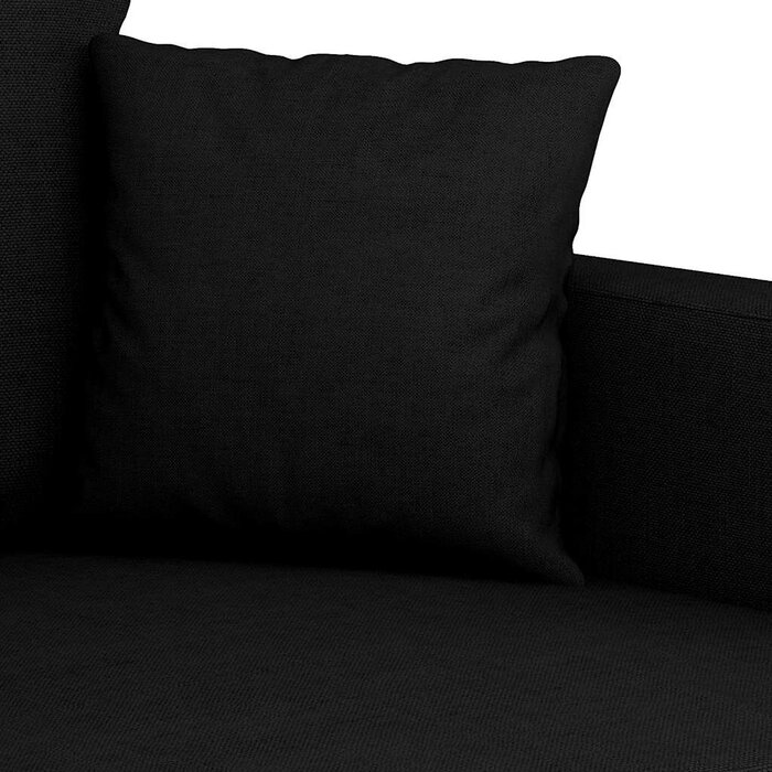 Vidaxl Modernes 2-Sitzer Sofa 120 cm Schwarz - Jetzt bis zu 30% günstiger