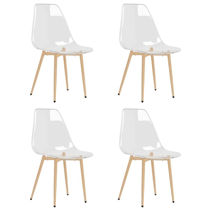Vidaxl 4er Set Design Esszimmerstühle transparent - bis zu 35% Rabatt