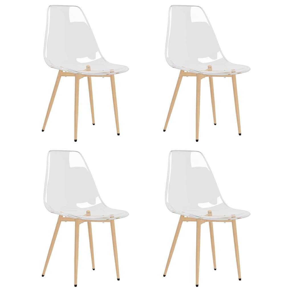 Vidaxl 4er Set Design Esszimmerstühle transparent - bis zu 35% Rabatt
