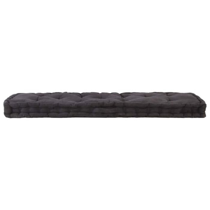 Vidaxl Palettenkissen 120 x 40 x 7 cm, Schwarz - Jetzt bis zu 33% Rabatt
