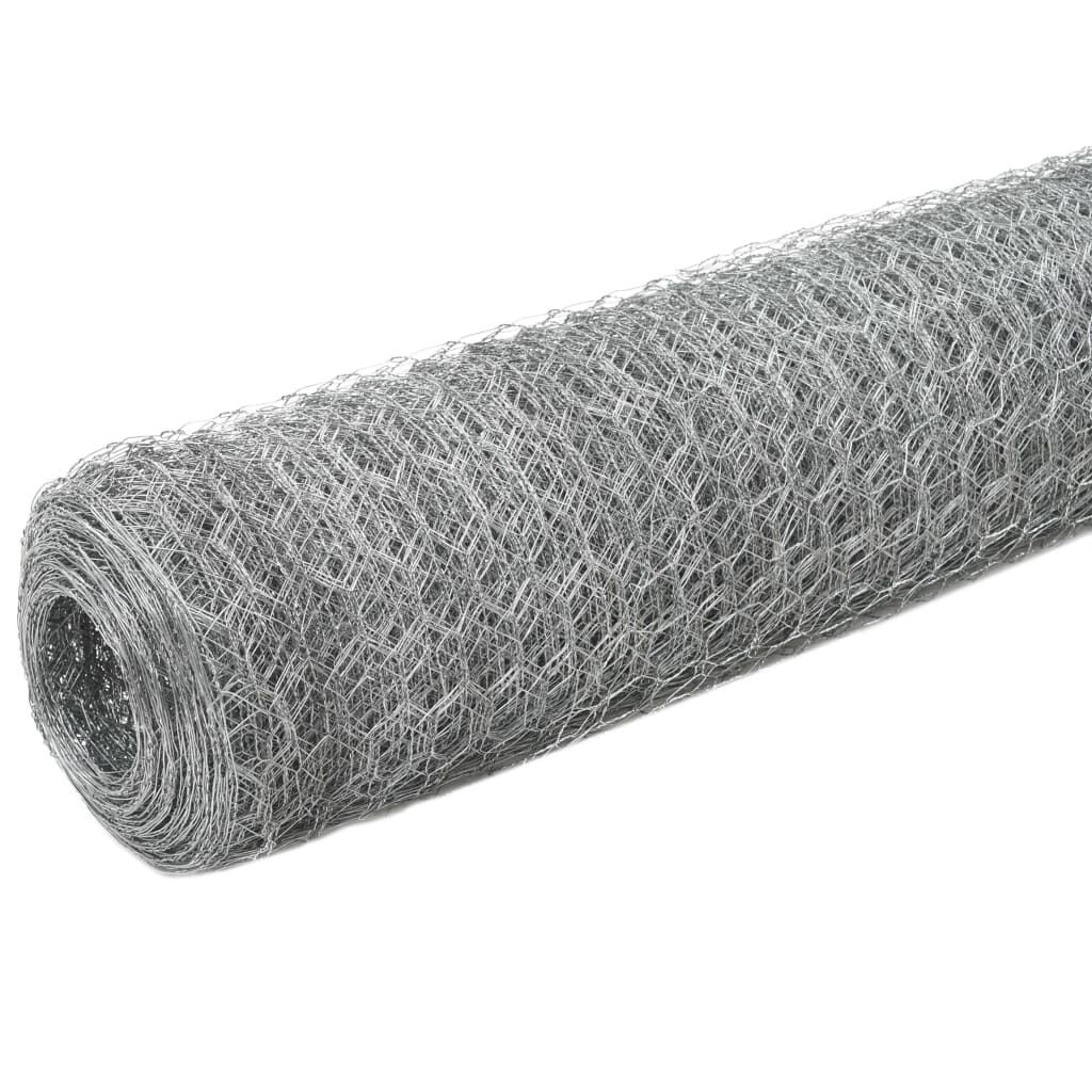 Vidaxl Sechseckgeflecht verzinkt 25 x 1,5 m - Gartennetz bis zu 33% reduziert