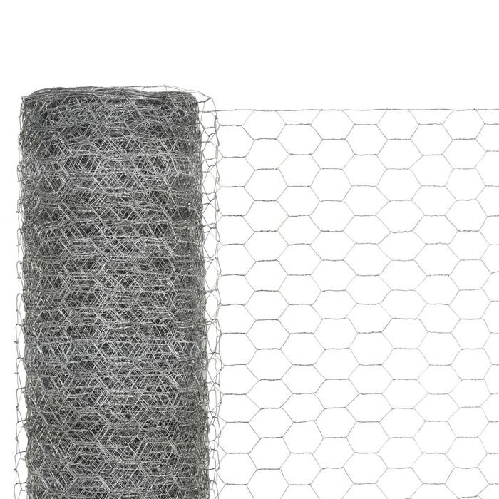 Vidaxl Sechseckgeflecht verzinkt 25 x 1,5 m - Gartennetz bis zu 33% reduziert
