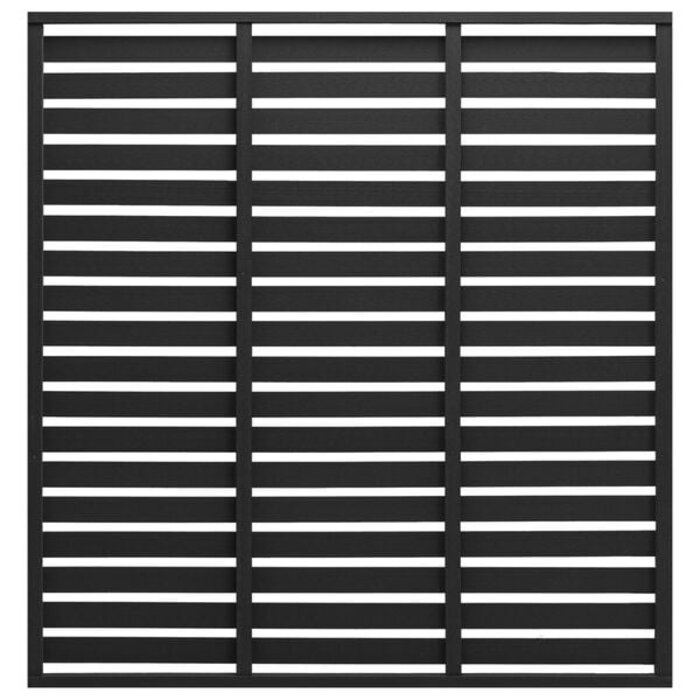 Vidaxl WPC Sichtschutzelement 180x180 cm - Schwarz - bis zu 35% Rabatt