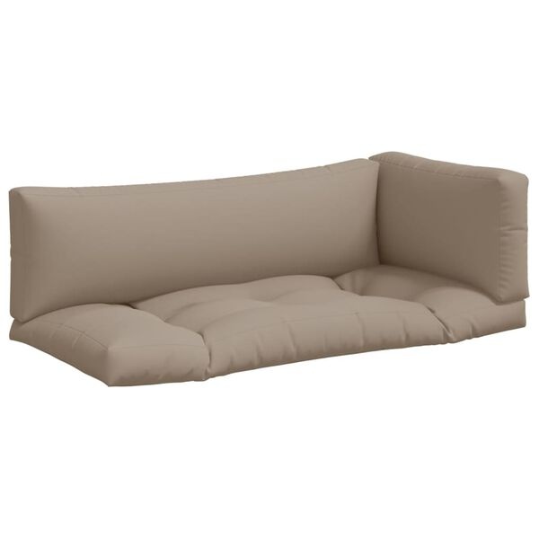 Vidaxl 3-teiliges Palettenkissen-Set in Taupe - Sparen Sie bis zu 34 %