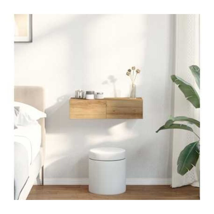 Vidaxl Wandregal mit Schubladen Artisan-Eiche - bis zu 33% Rabatt im Outlet