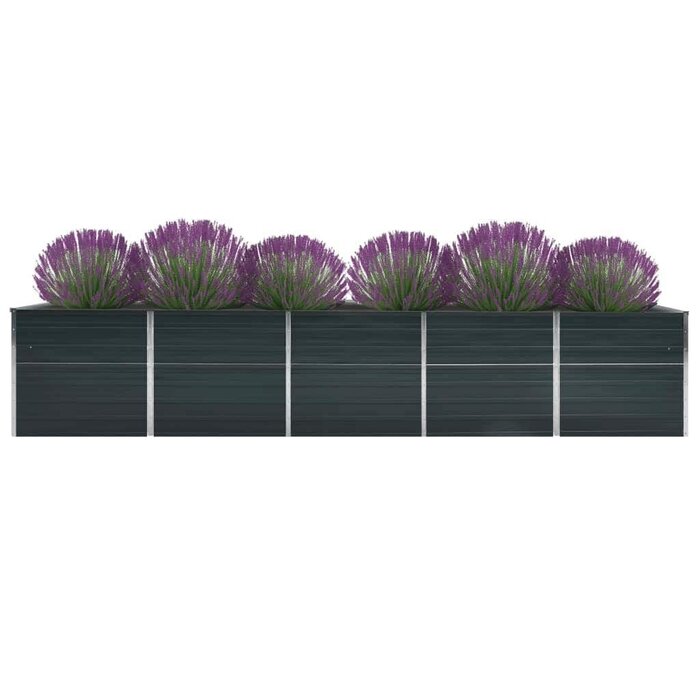 Vidaxl Großes Hochbeet 400x80x77 cm aus verzinktem Stahl - bis zu 35% sparen