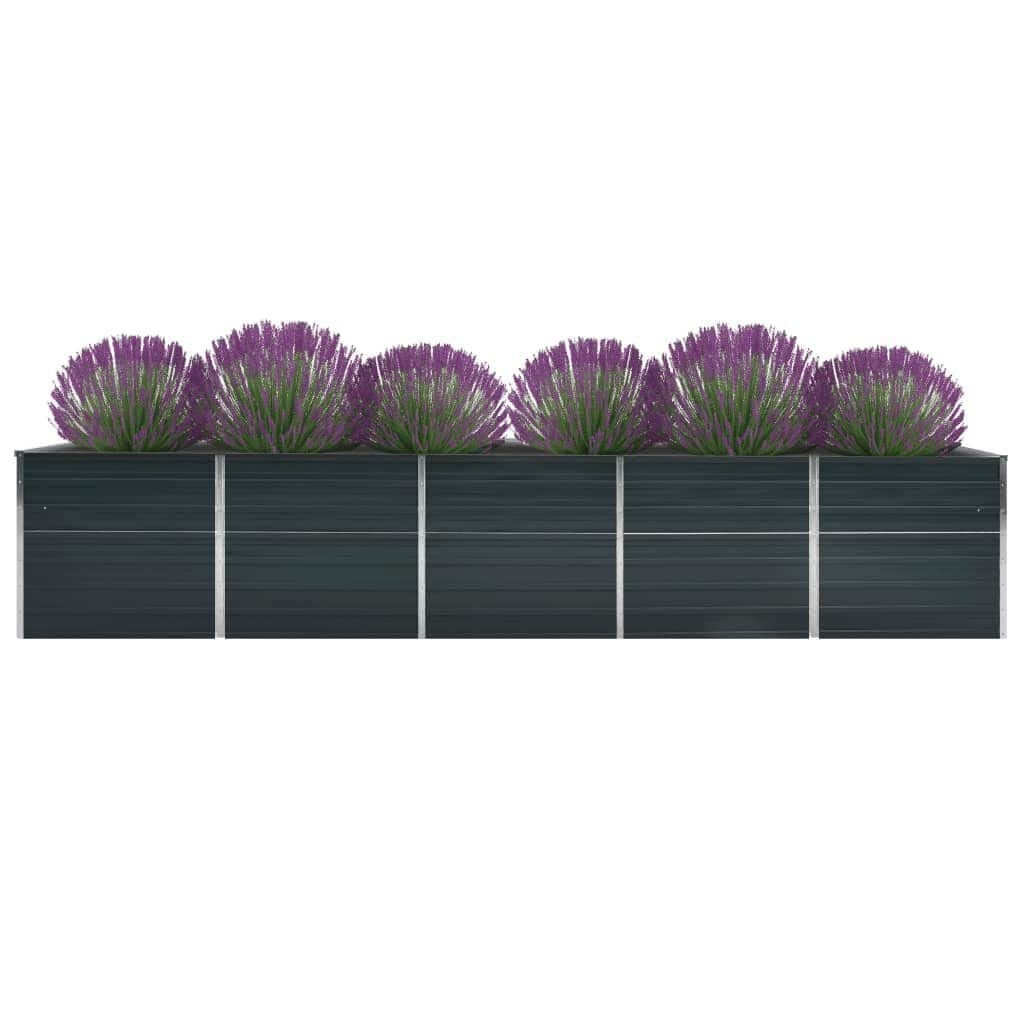 Vidaxl Großes Hochbeet 400x80x77 cm aus verzinktem Stahl - bis zu 35% sparen