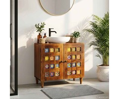 Vidaxl Waschbeckenunterschrank Walnussoptik 62cm - bis zu 37% Rabatt