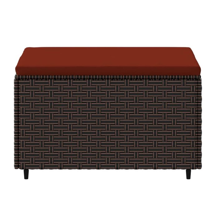 Vidaxl Fußhocker mit Kissen Braun 55x55cm - Jetzt bis zu 31% Rabatt sichern