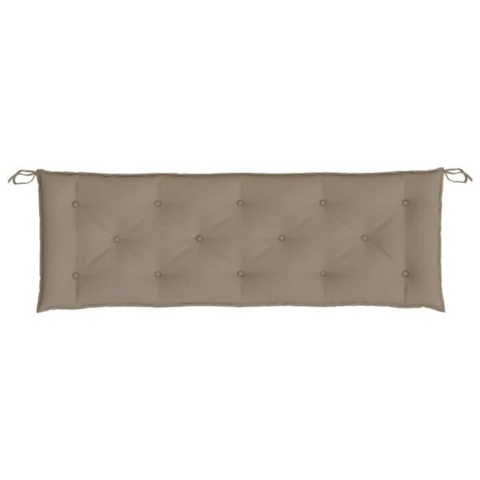 Vidaxl Gartenbankauflagen 2er-Set 150x50x7 cm Taupe - Jetzt bis zu 33% sparen