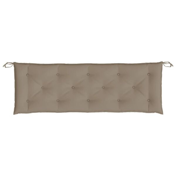 Vidaxl Gartenbankauflagen 2er-Set 150x50x7 cm Taupe - Jetzt bis zu 33% sparen