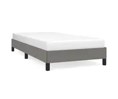 Vidaxl Stoff-Bettgestell 90x200 cm Dunkelgrau - bis zu 36% Rabatt