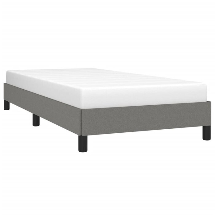 Vidaxl Stoff-Bettgestell 90x200 cm, Dunkelgrau - Jetzt bis zu 29% Rabatt