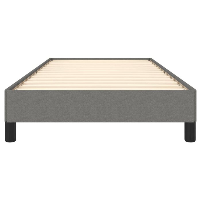 Vidaxl Stoff-Bettgestell 90x200 cm, Dunkelgrau - Jetzt bis zu 29% Rabatt