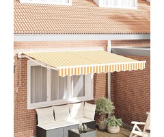 Vidaxl Markisenstoff Ersatz 330 x 195 cm Gelb-Weiß - bis zu 39% Rabatt