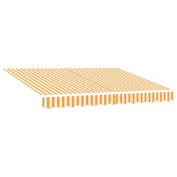 Vidaxl Markisen-Ersatzstoff 330 x 195 cm Gelb-Weiß - Jetzt bis zu 33% sparen