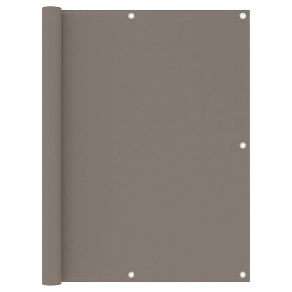 Vidaxl Balkonsichtschutz 120 x 600 cm, Taupe - wetterfest & robust, bis zu 32% reduziert