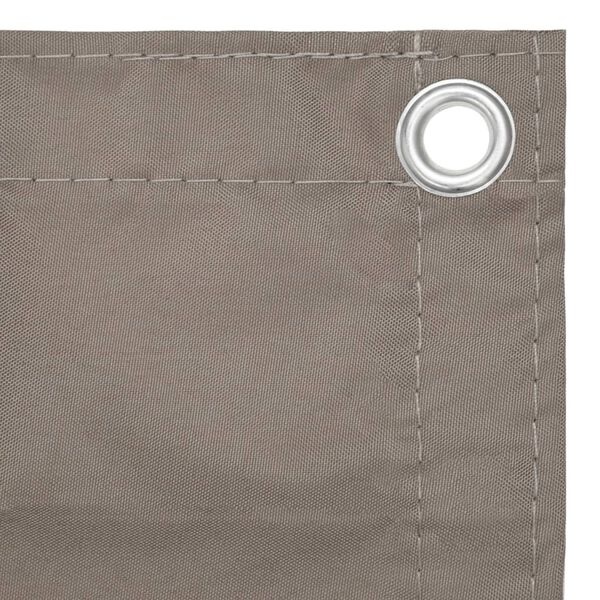 Vidaxl Balkonsichtschutz 120 x 600 cm, Taupe - wetterfest & robust, bis zu 32% reduziert