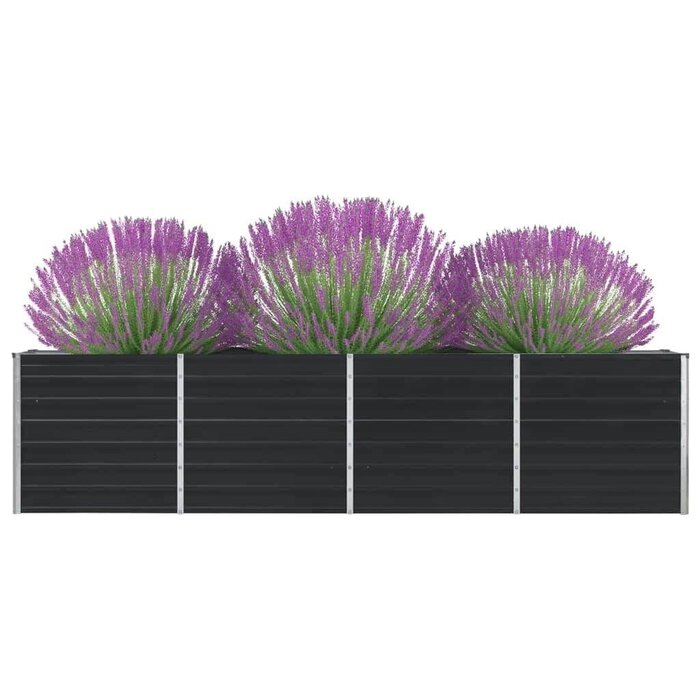 Vidaxl Großes Hochbeet 320x40x77 cm, Stahl Anthrazit - bis zu 34% sparen!