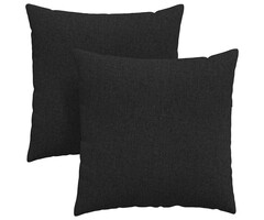 Vidaxl Sofakissen 2er Set 80x80cm Schwarz - Hochwertig & bis zu 40% günstiger