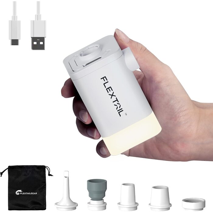 3-in-1 Elektrische Luftpumpe mit Powerbank & Lampe - bis zu 32% günstiger