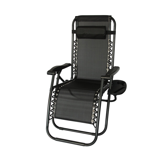 Viking Choice Gartenliege Liegestuhl Schwarz 157,5 x 63,5 x 81 cm - Bis zu 29% Rabatt