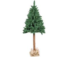 Viking Choice Künstlicher Weihnachtsbaum 160 cm mit echtem Holzstamm - bis zu 39% sparen