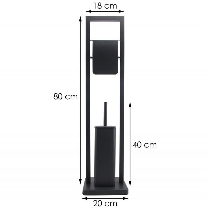 Viking Choice WC-Garnitur freistehend Schwarz 2-in-1 - bis zu 42% Rabatt