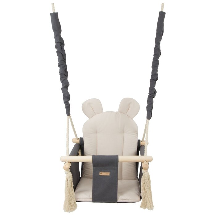 Viking Choice Babyschaukel mit Öhrchen - Holz & Baumwolle - bis zu 35% Rabatt