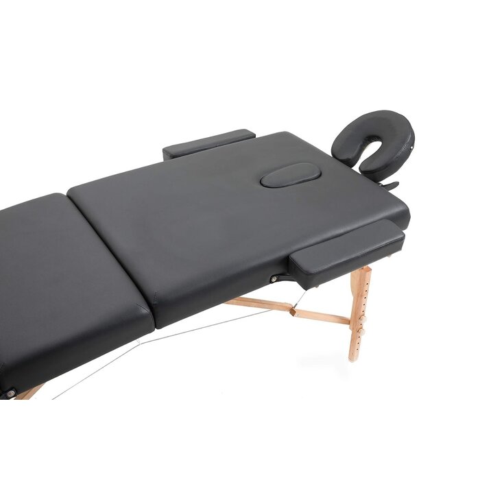 Viking Choice Klappbare Massageliege 3-teilig, 185x70 cm - Schwarz - bis zu 24% Rabatt
