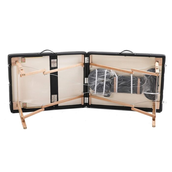 Viking Choice Klappbare Massageliege 3-teilig, 185x70 cm - Schwarz - bis zu 24% Rabatt