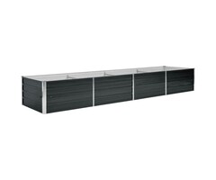 Vidaxl XL Hochbeet aus verzinktem Stahl 320x80x45cm Anthrazit - bis zu 34% sparen