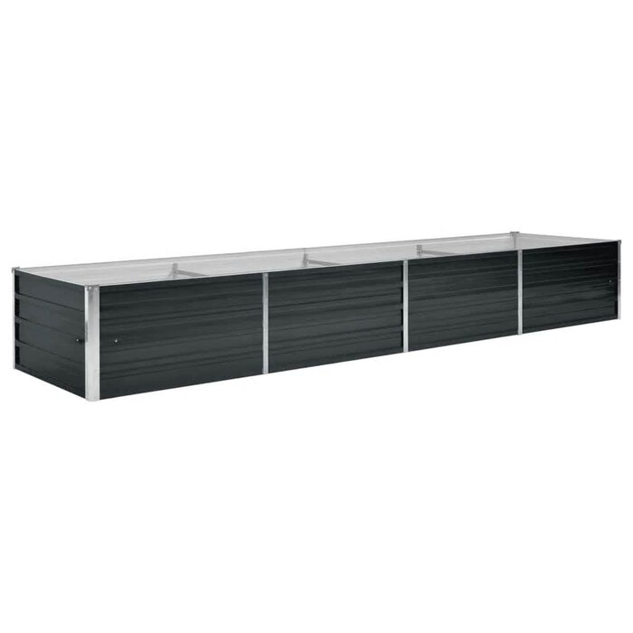 Vidaxl XL Hochbeet aus verzinktem Stahl 320x80x45cm Anthrazit - bis zu 34% sparen