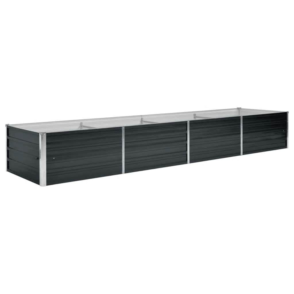 Vidaxl XL Hochbeet aus verzinktem Stahl 320x80x45cm Anthrazit - bis zu 34% sparen