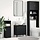 Eleganter Badezimmerschrank Schwarz Eiche 58x33x60cm - bis zu 33% Rabatt