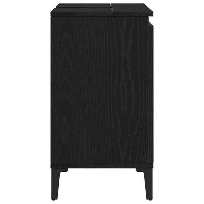 Vidaxl Eleganter Badezimmerschrank Schwarz Eiche 58x33x60cm - bis zu 33% Rabatt
