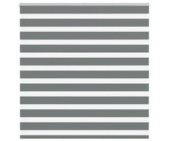 Vidaxl Doppelrollo 140x100 cm Dunkelgrau - Klemmfix oder Schraubmontage - bis zu 38% Rabatt
