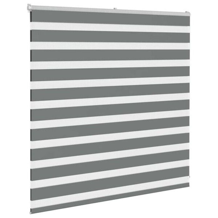 Vidaxl Doppelrollo 140x100 cm Dunkelgrau - Klemmfix oder Schraubmontage - bis zu 32%