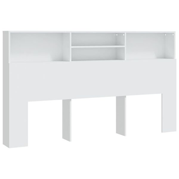 Vidaxl Bett-Kopfteil mit Regal 180x103,5 cm - Weiß - bis zu 34% Rabatt