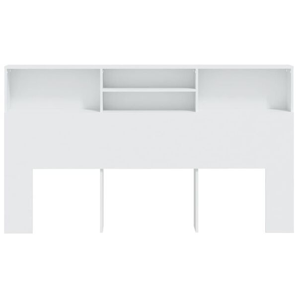 Vidaxl Bett-Kopfteil mit Regal 180x103,5 cm - Weiß - bis zu 34% Rabatt