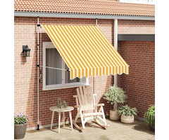 Vidaxl Manuelle Markise 200 cm - Orange-Weiß - Jetzt bis zu 41% sparen
