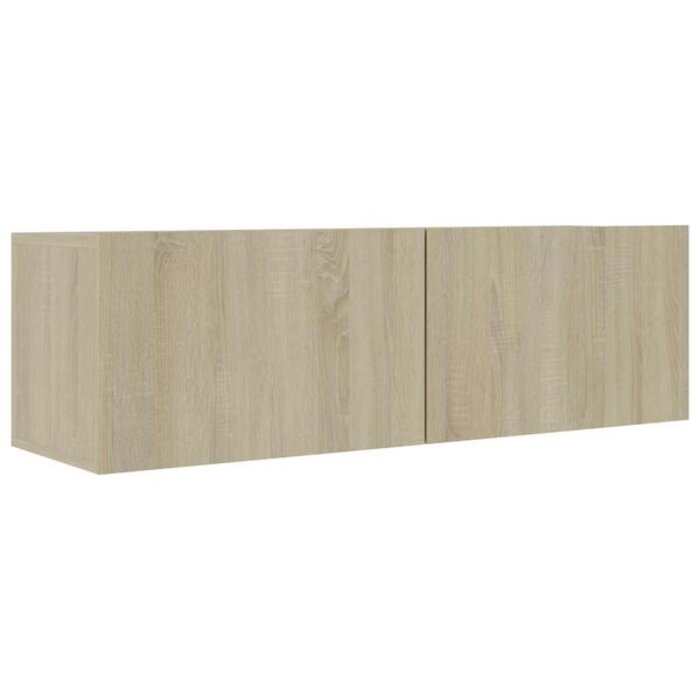 Vidaxl Moderner TV-Schrank Sonoma-Eiche 100cm - Wandmontage - bis zu 32% günstiger