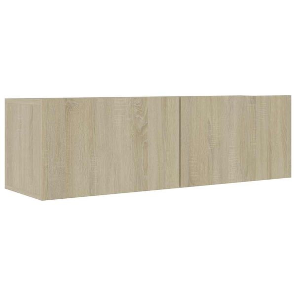 Vidaxl Moderner TV-Schrank Sonoma-Eiche 100cm - Wandmontage - bis zu 32% günstiger