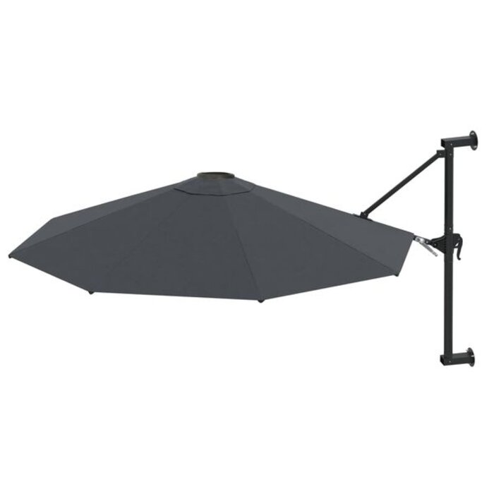 Vidaxl Wand-Ampelschirm 300 cm Anthrazit - platzsparend & bis zu 34% günstiger