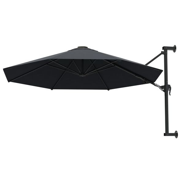 Vidaxl Wand-Ampelschirm 300 cm Anthrazit - platzsparend & bis zu 34% günstiger