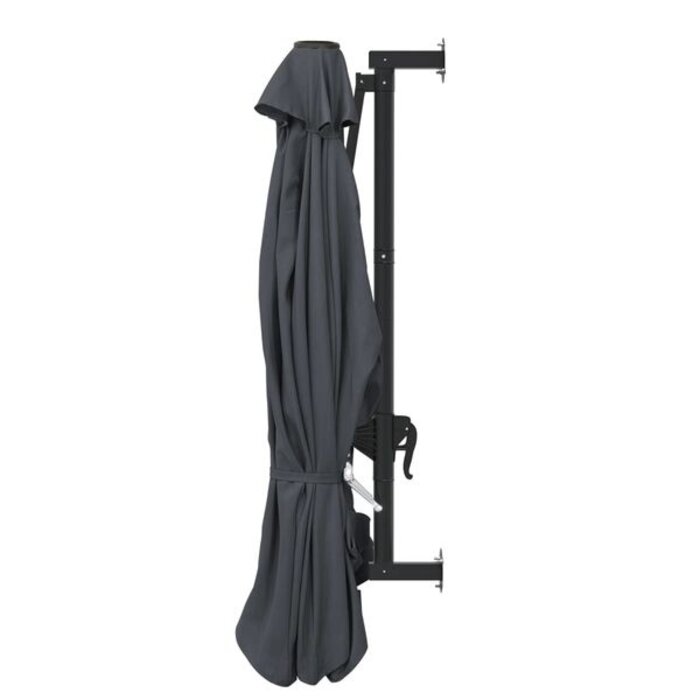 Vidaxl Wand-Ampelschirm 300 cm Anthrazit - platzsparend & bis zu 34% günstiger
