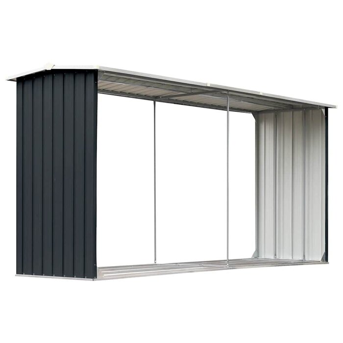Vidaxl Kaminholzregal verzinkter Stahl 330x92x153 cm - jetzt bis zu 35% sparen